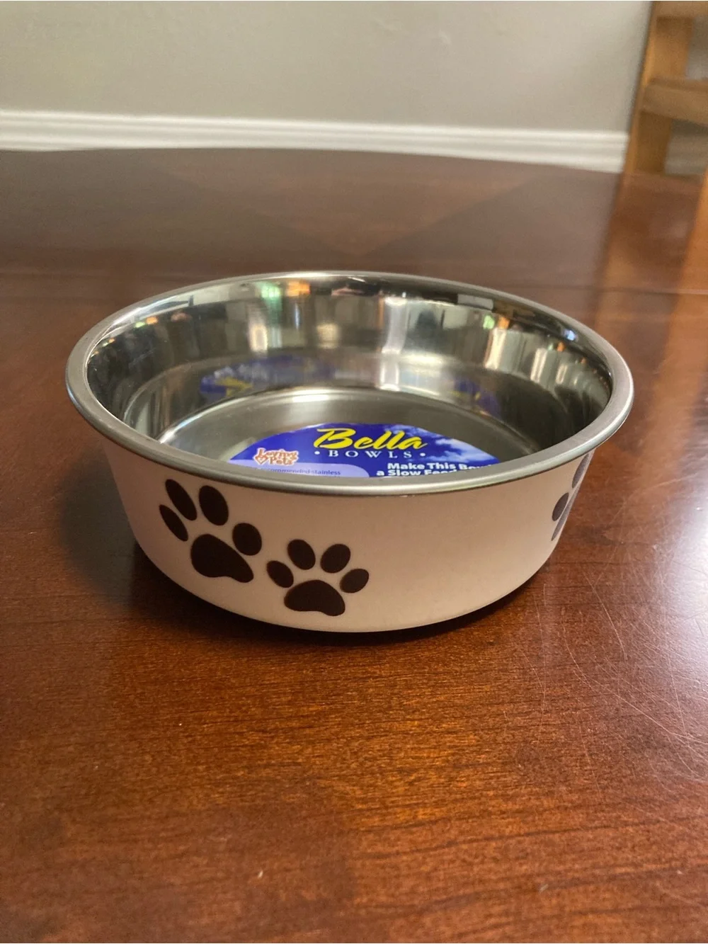 Loving Pets “Bella Bowl” Small Stainless Steel Feeding Bowl NWT